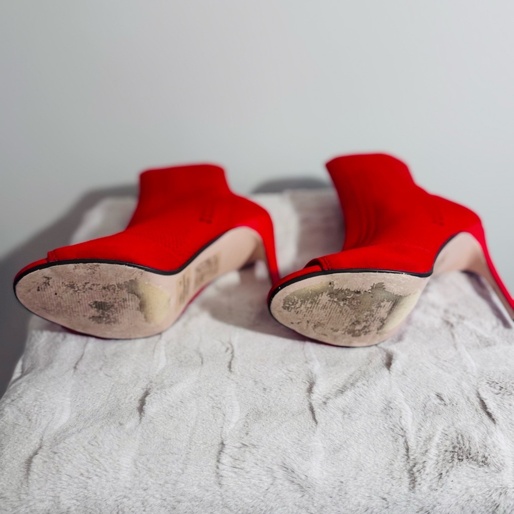Red High Heel Boots